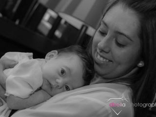 mom comforting baby