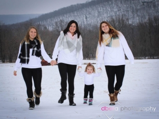 white black clothes in snow