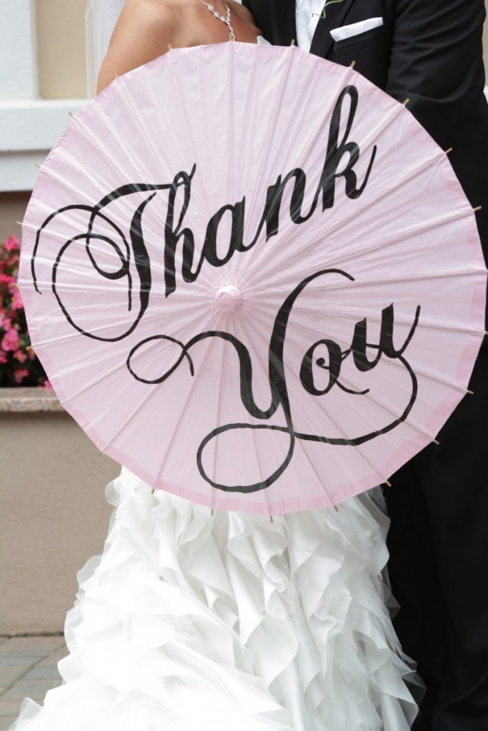 thank you wedding photo ideas