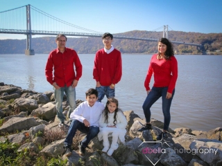 family by the river