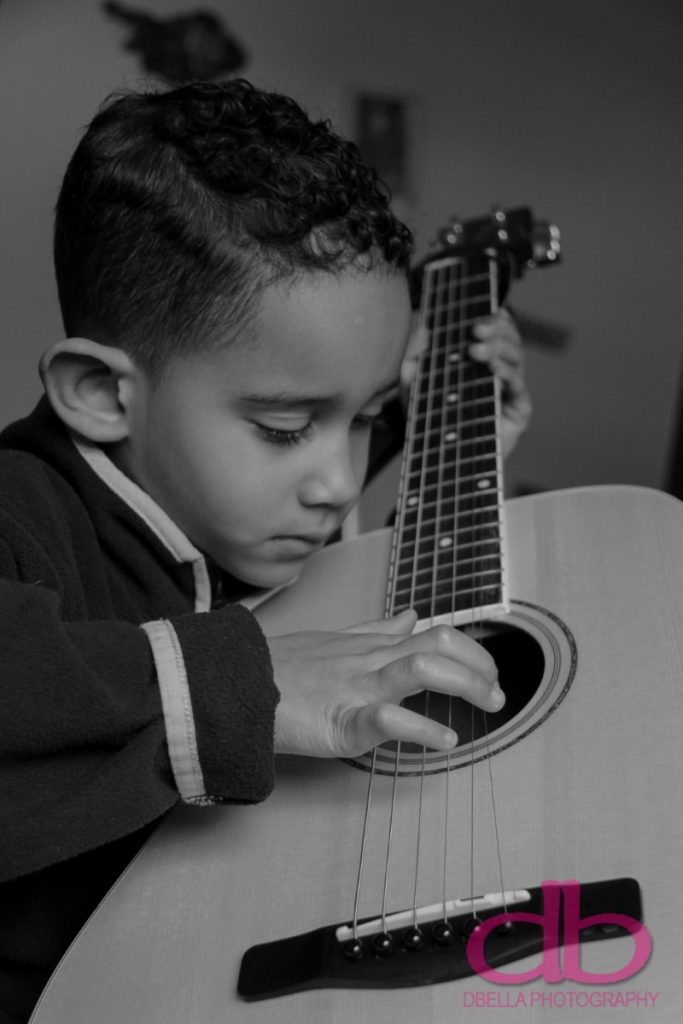 learning the guitar