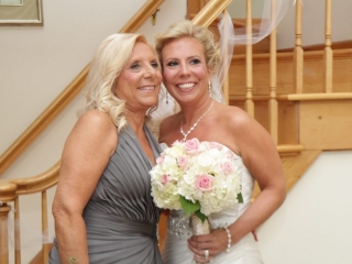 mother daughter wedding photo