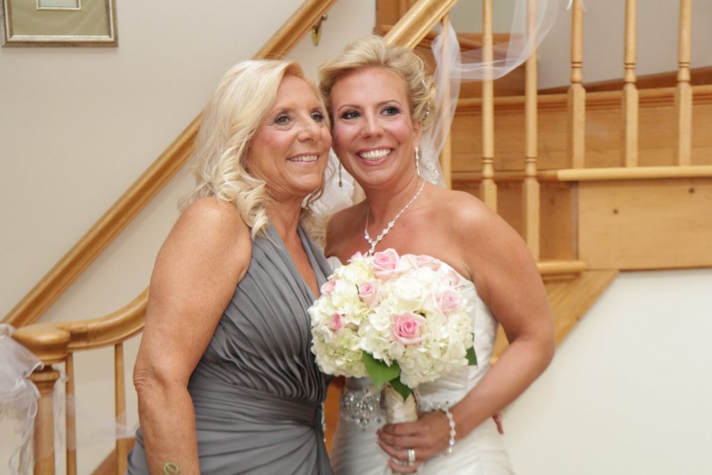 mother daughter wedding photo