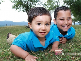 siblings at the park