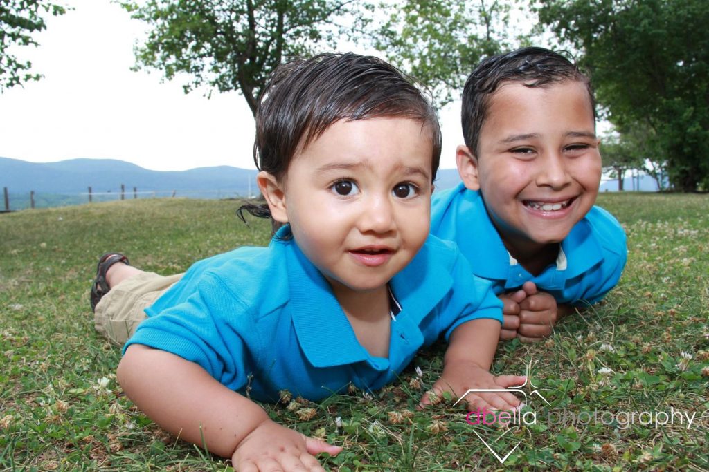 siblings at the park