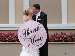 thank you - bride and groom photo