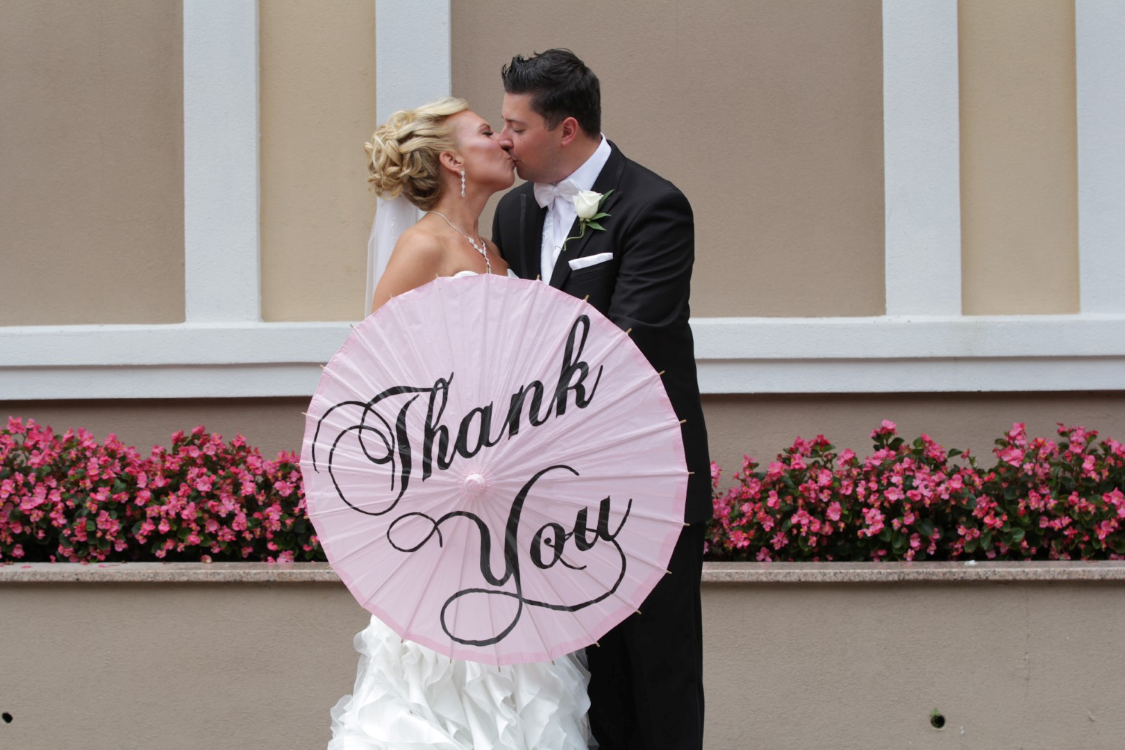 thank you - bride and groom photo